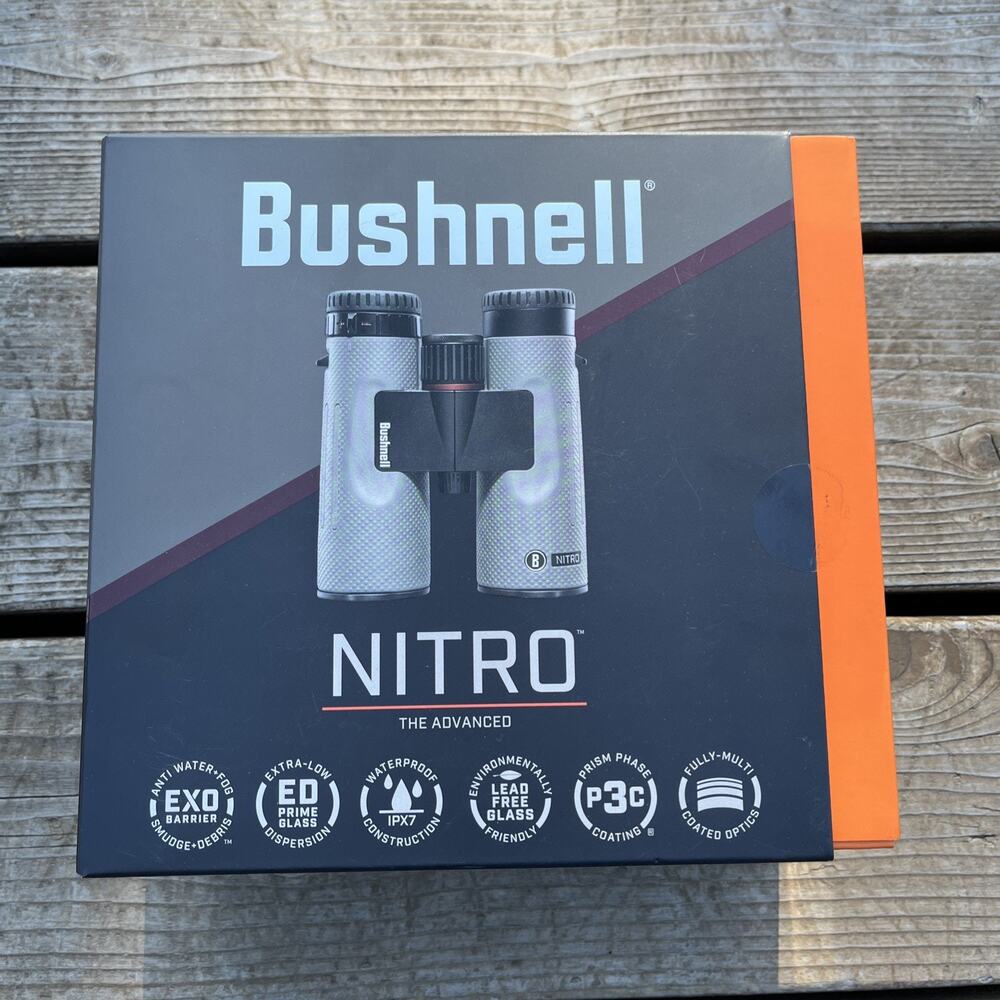 Bushnell Nitro 10X42 BN1042BG Waterproof Binoculars Open Box